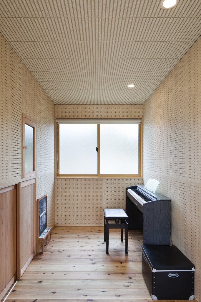 三重県松阪市　建築家との家づくり　防音室　ピアノの部屋　音響設備